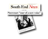 Neovoxer press quote, South End News, 2003